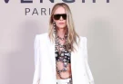 South African-born Charlize Theron Dazzles in Top Made Entirely of Jewels at Paris Fashion Week